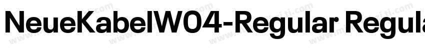 NeueKabelW04-Regular Regular字体转换